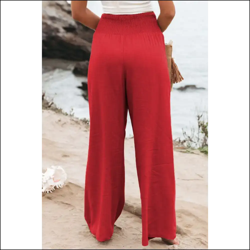 Khaki Pants: Wide Leg High Waist Zero Regrets! Needful Things π - Pants on Sale Worldwide Shipping