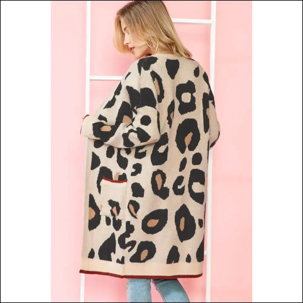 Leopard Print Open Cardigan: Needful Things Lets your Inner Cougar out 🐆 - Cardigans on Sale Worldwide Shipping