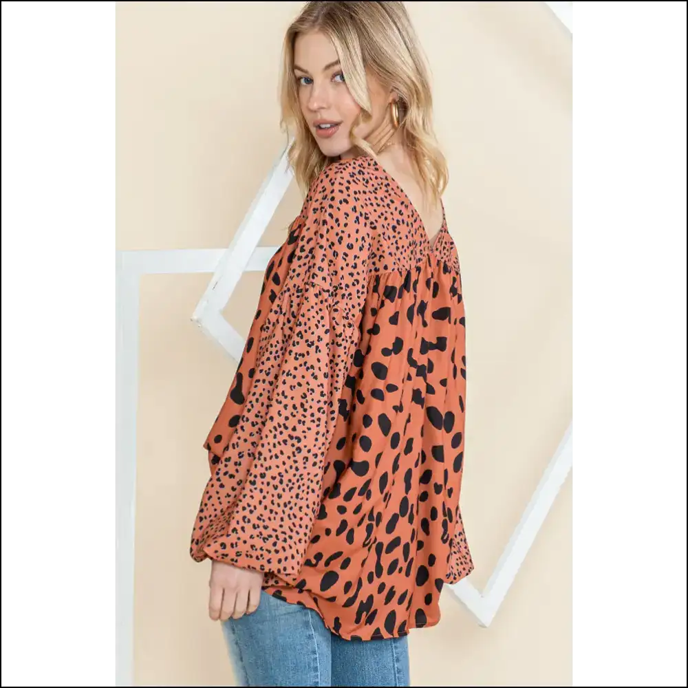 Leopard v Neck Tunic: Because Adulting is Wild Enough ๐ Needful Things - Blouses on Sale Worldwide Shipping