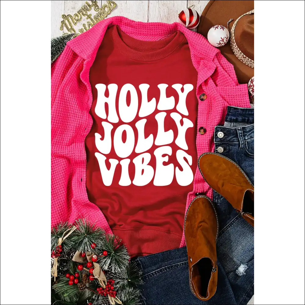 Letter Graphic Round Neck Long Sleeve Sweatshirt - Sweatshirts & Hoodies on Sale Worldwide Shipping