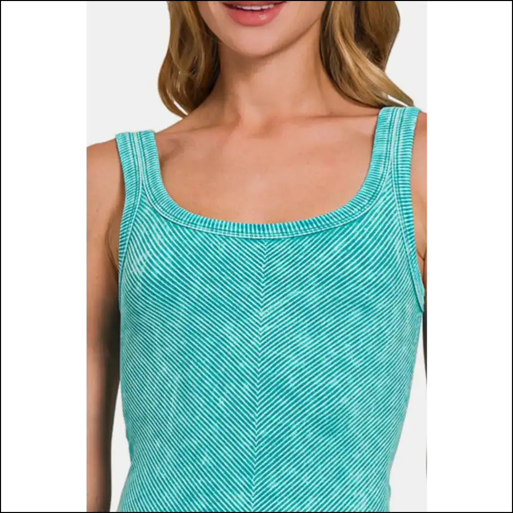 Life’s too Short for Boring Tops: Get your Chic Ribbed Scoop Neck Now! 😄 - Tank Tops on Sale Worldwide Shipping