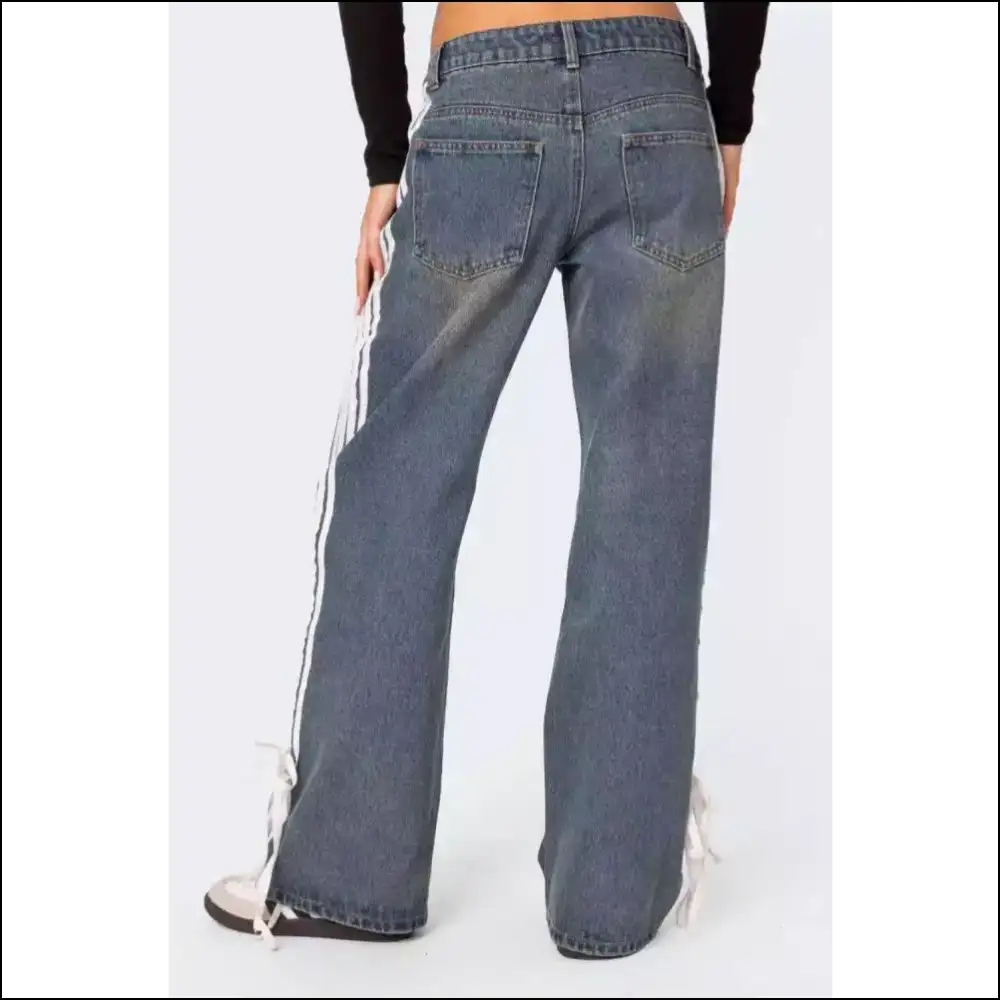 Loose Fit Jeans: Embrace Comfort and Stripes with Serious Sass! π - Jeans on Sale Worldwide Shipping