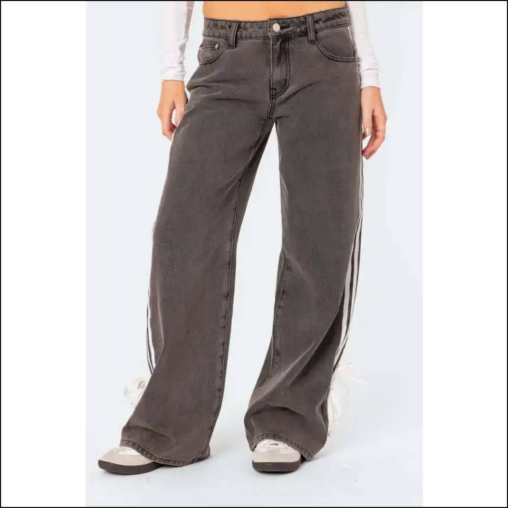 Loose Fit Jeans: Embrace Comfort and Stripes with Serious Sass! π - Jeans on Sale Worldwide Shipping