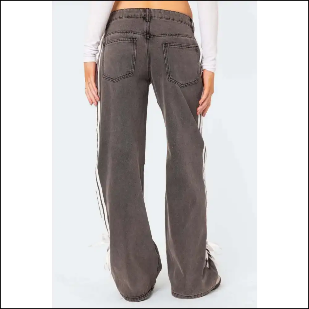 Loose Fit Jeans: Embrace Comfort and Stripes with Serious Sass! π - Jeans on Sale Worldwide Shipping
