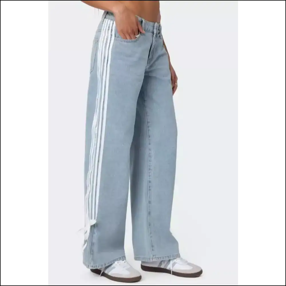 Loose Fit Jeans: Embrace Comfort and Stripes with Serious Sass! π - Jeans on Sale Worldwide Shipping