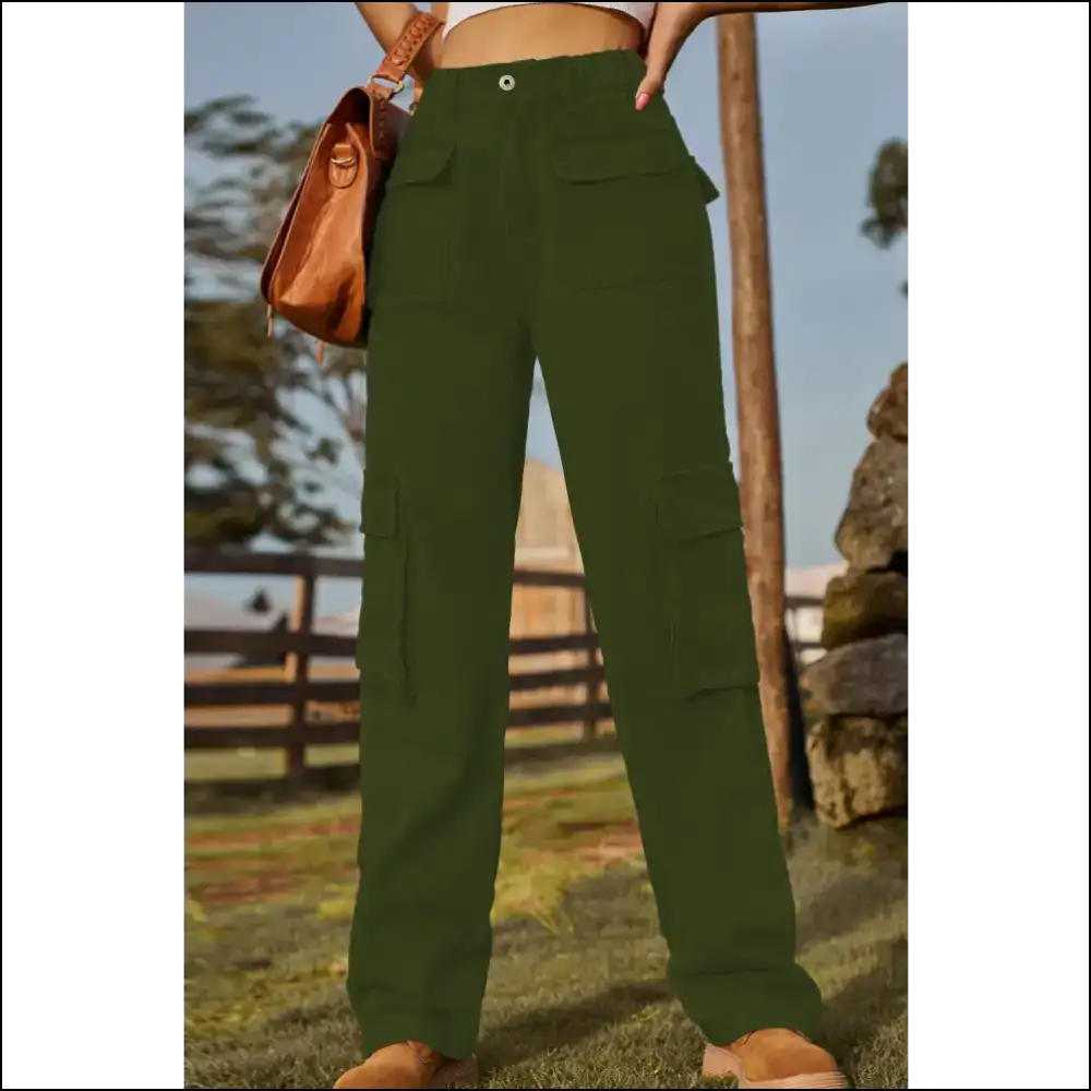 Loose Fit Long Jeans: for when you Want to Look Good N’ Feel Even Better! - Green / Xl - Jeans on Sale Worldwide Shipping