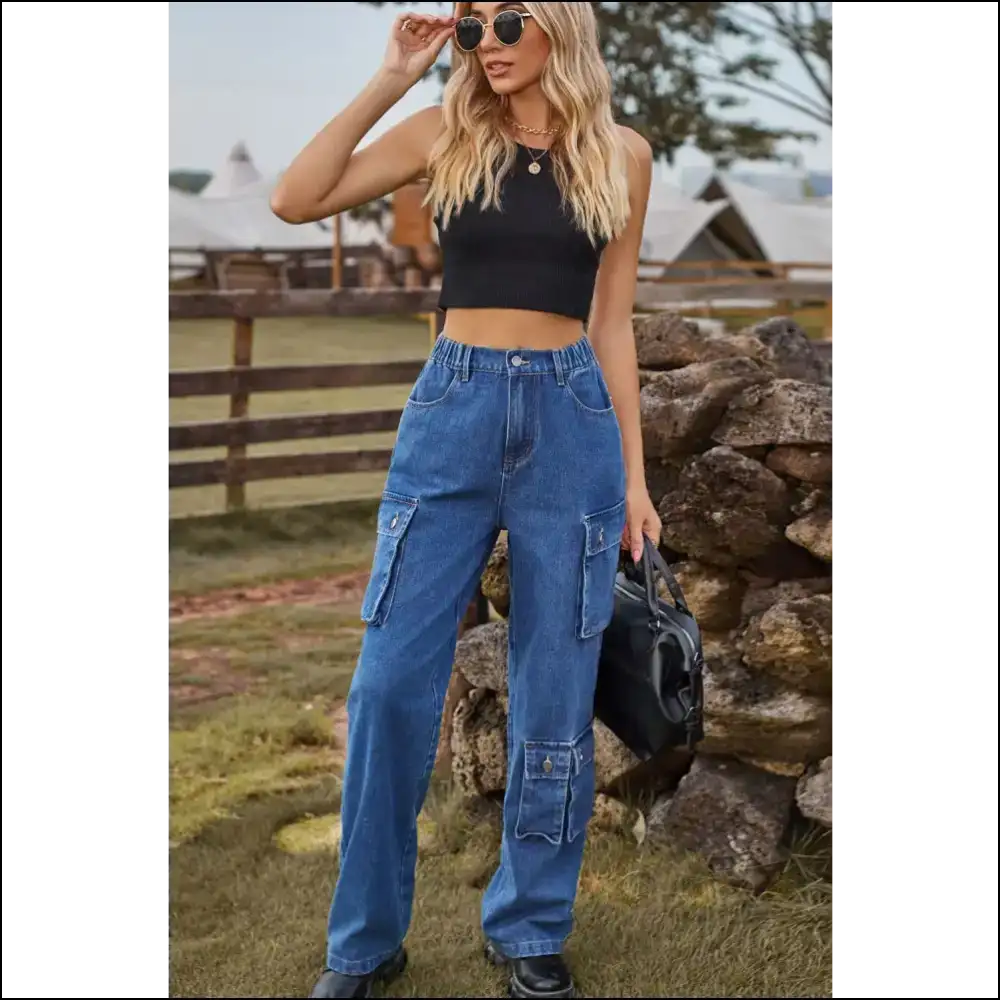 Loose Fit Long Jeans: for when Youβre Fashionably Late to Everything! πβ¨ - Jeans on Sale Worldwide Shipping