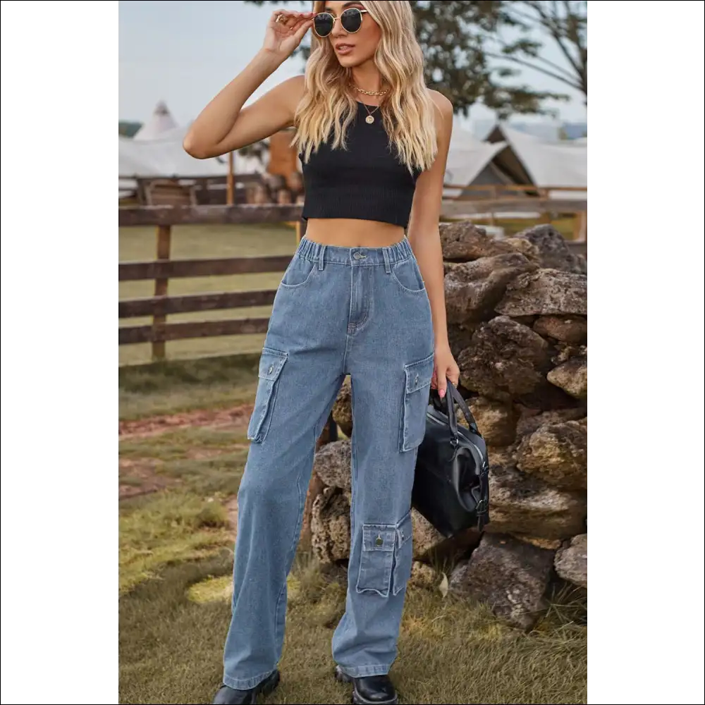 Loose Fit Long Jeans: for when Youβre Fashionably Late to Everything! πβ¨ - Jeans on Sale Worldwide Shipping