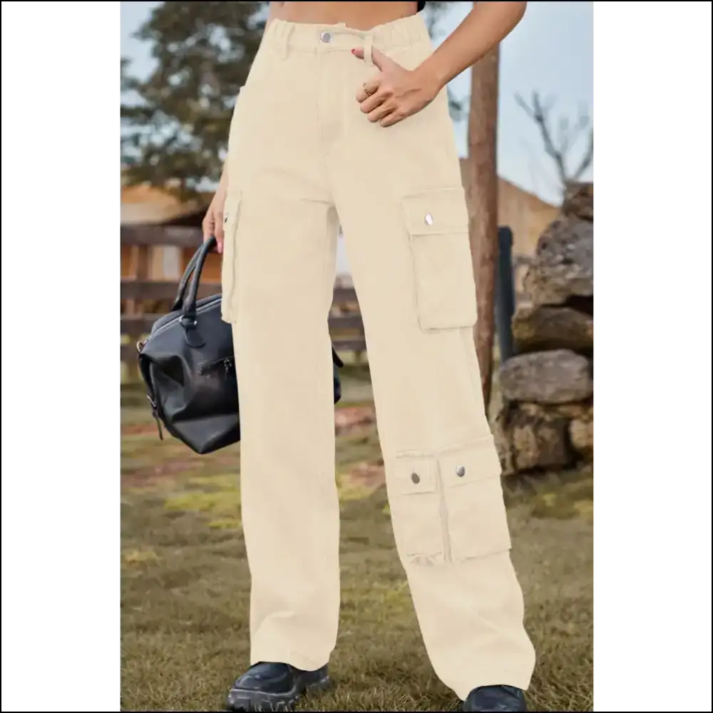 Loose Fit Long Jeans: for when Youβre Fashionably Late to Everything! πβ¨ - Tan / Xl - Jeans on Sale Worldwide Shipping