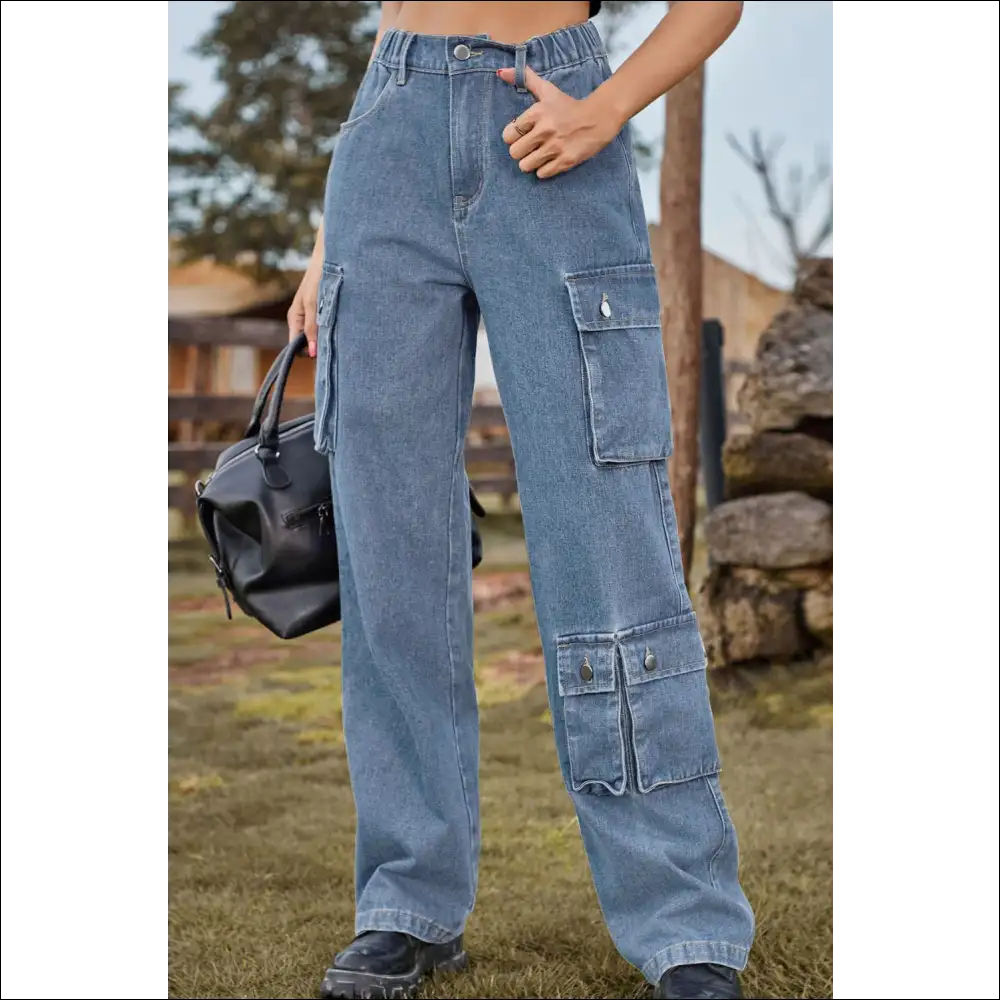 Loose Fit Long Jeans: for when Youβre Fashionably Late to Everything! πβ¨ - Light / 2xl - Jeans on Sale Worldwide Shipping