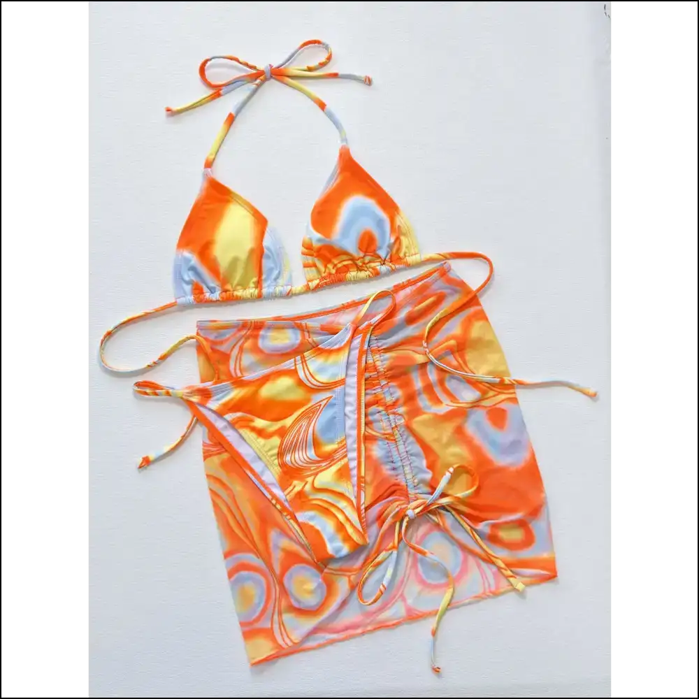 Make Waves in our Multicolored Drawstring Ruched Swim Set: Queen Vibes Only! ππ - Multicolor / m - Bikini Sets on Sale Worldwide Shipping