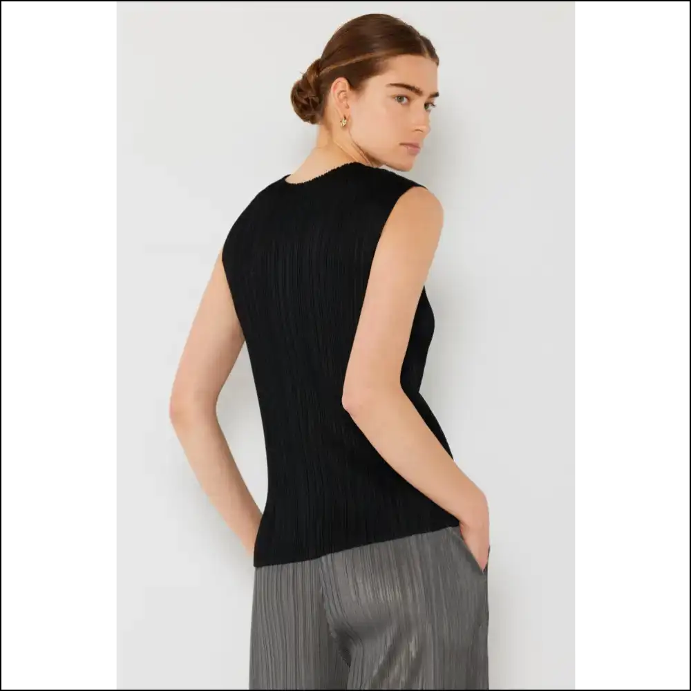 Marina West Pleated Sleeveless Crewneck Tank - Tops on Sale Worldwide Shipping