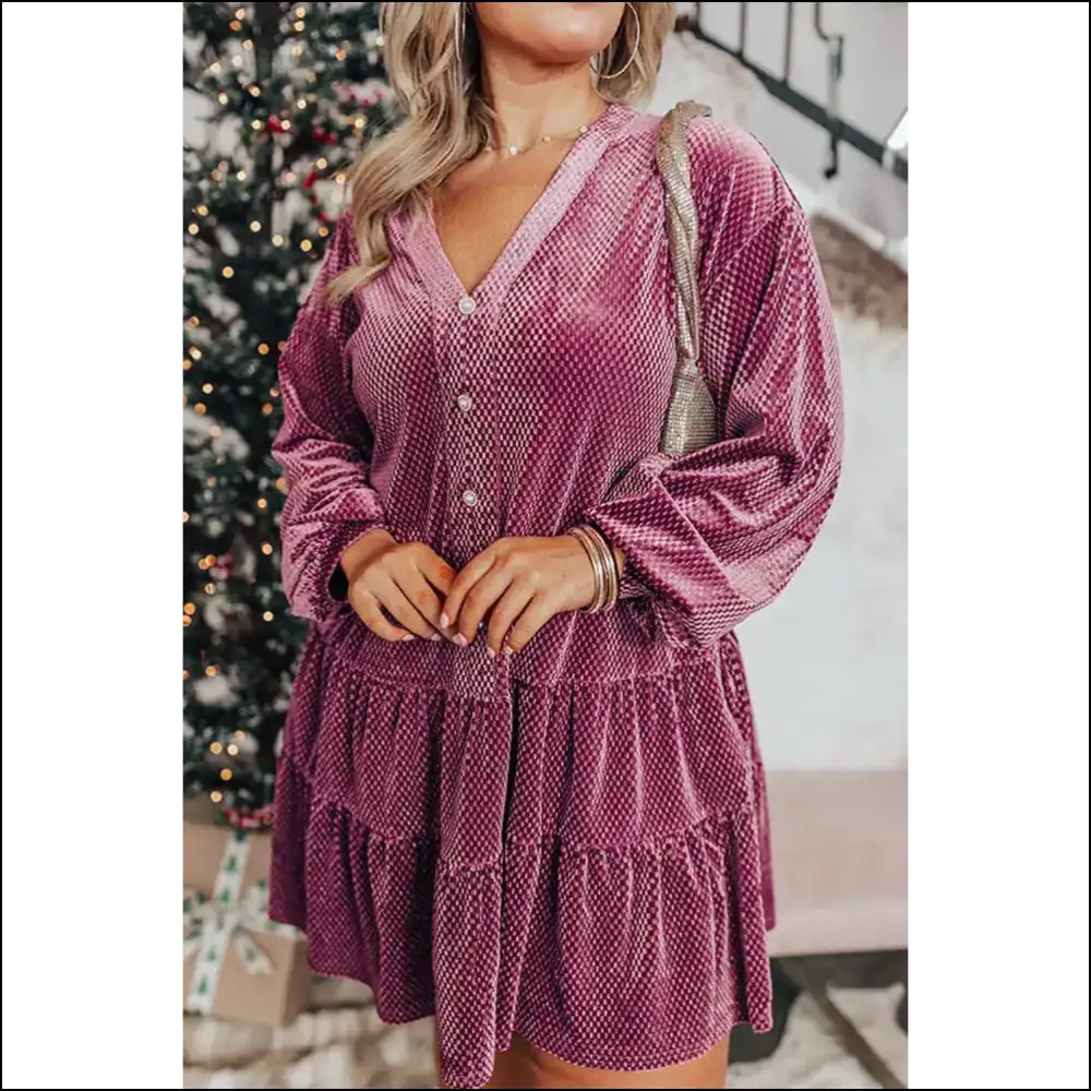 Meadow Mauve Mayhem: Finally a Plus Size Dress that Fits! π Needful Things - 1x - Dresses on Sale Worldwide Shipping