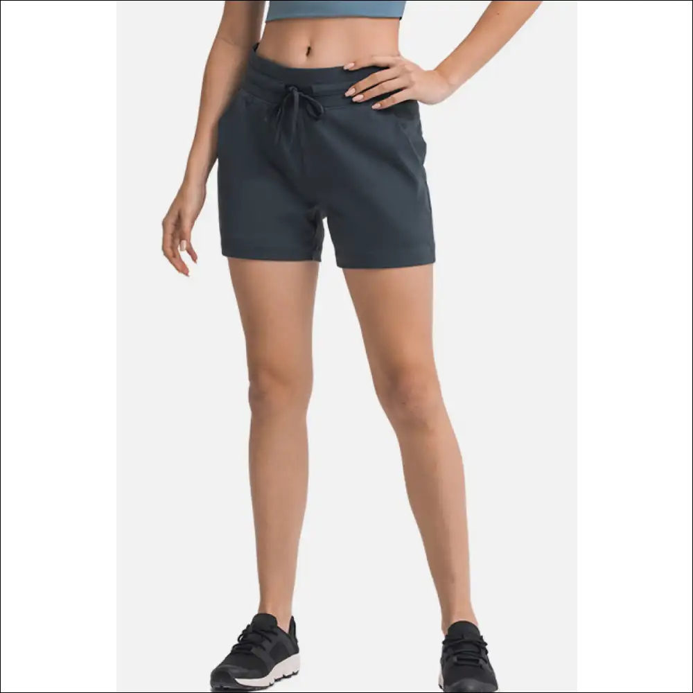 Millennia Waist Tie Active Shorts - Dark / 12 - on Sale Worldwide Shipping