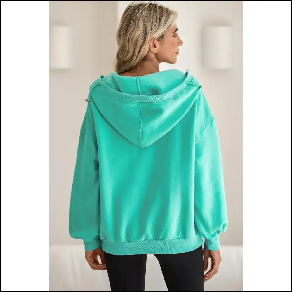 Mint Green Pocket Half Zip: Feeling Fab Needful Things? π - Sweatshirts & Hoodies on Sale Worldwide Shipping