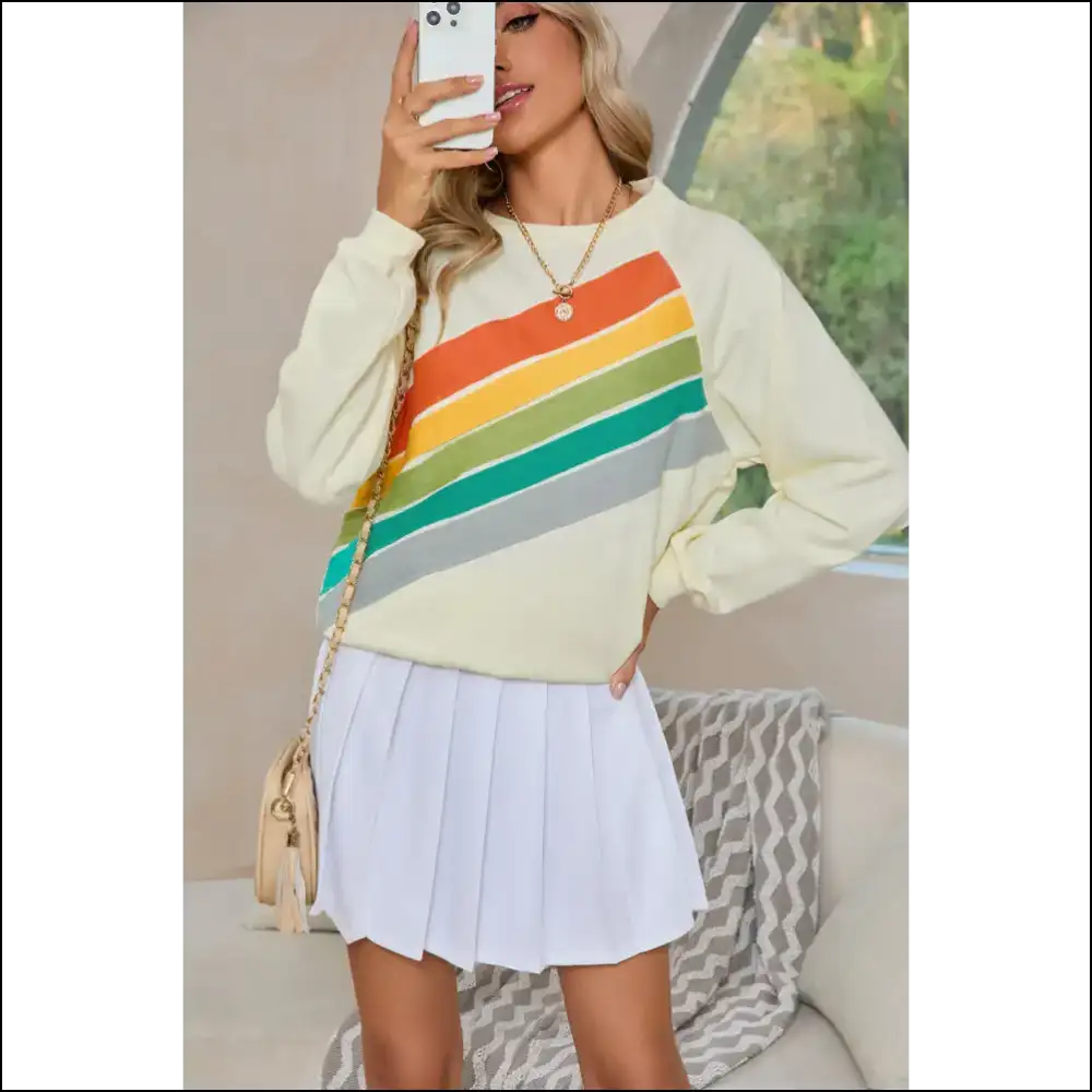Mint Green Rainbow Vomit: Needful Things’ Cozy Hug 🌈 - Sweatshirts & Hoodies on Sale Worldwide Shipping