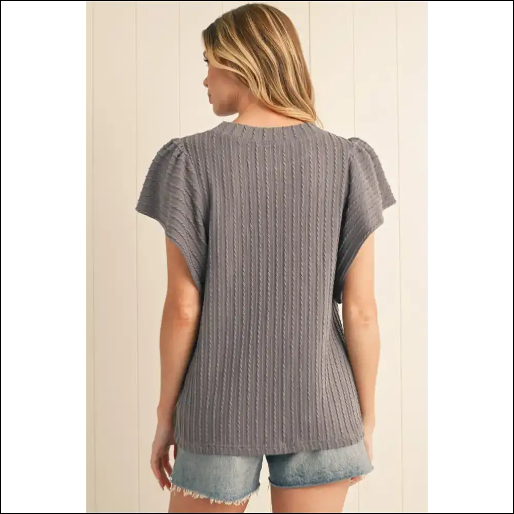 Moonlight Jade Ruffle Top Needful Things Wardrobe Savior - Blouses on Sale Worldwide Shipping
