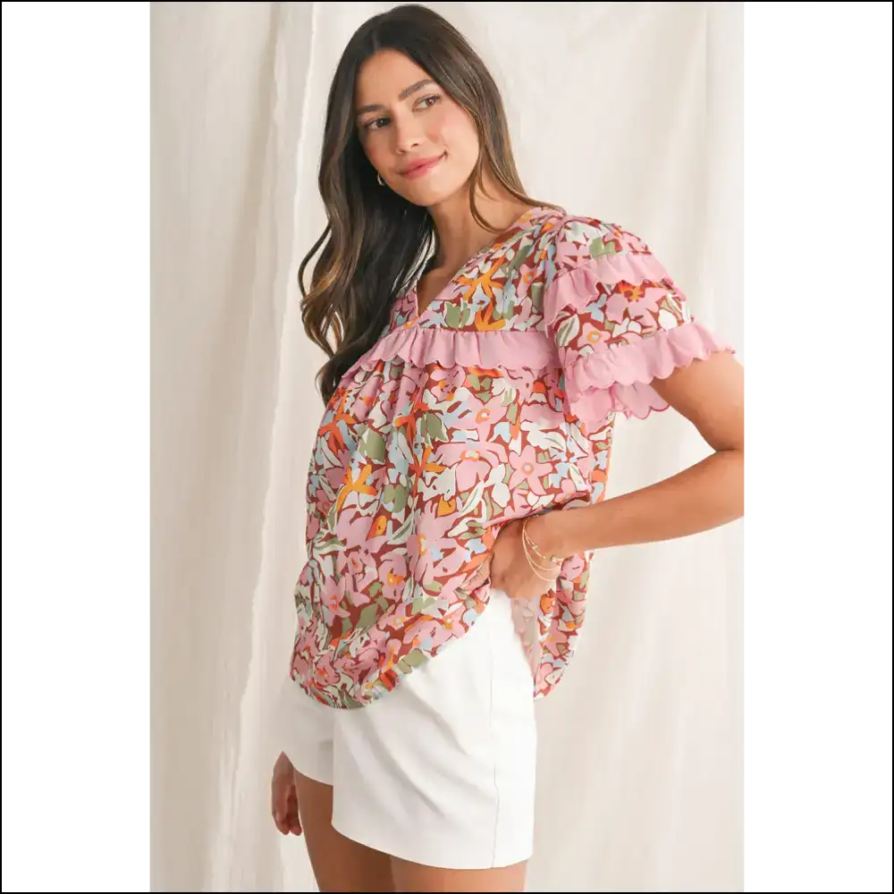 Needful Things: Boho Floral Blouse โ Ditch the Beige ๐ผ - Blouses on Sale Worldwide Shipping