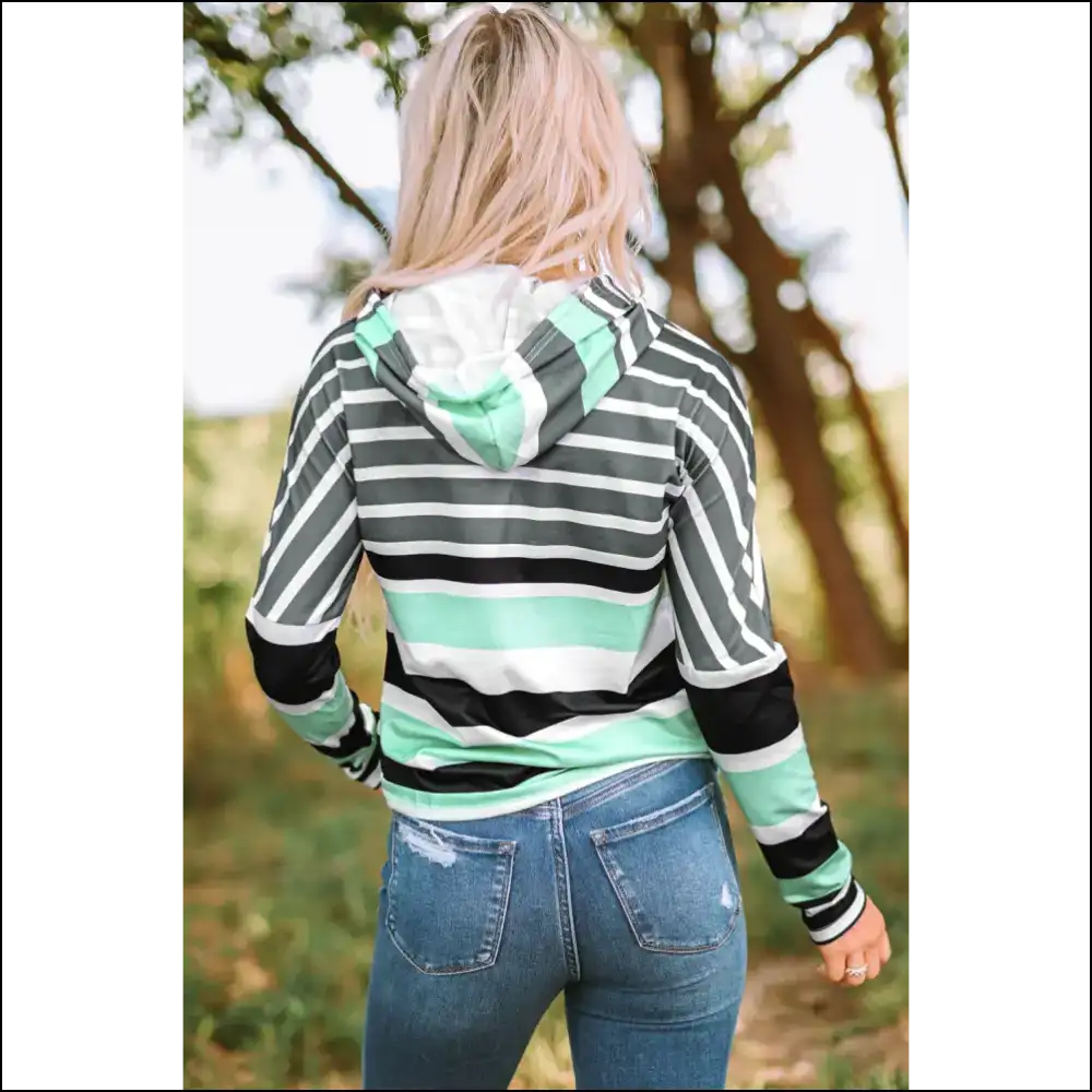 Needful Things: Chic Multicolor Striped Hoodie of Awesomeness π - Sweatshirts & Hoodies on Sale Worldwide Shipping