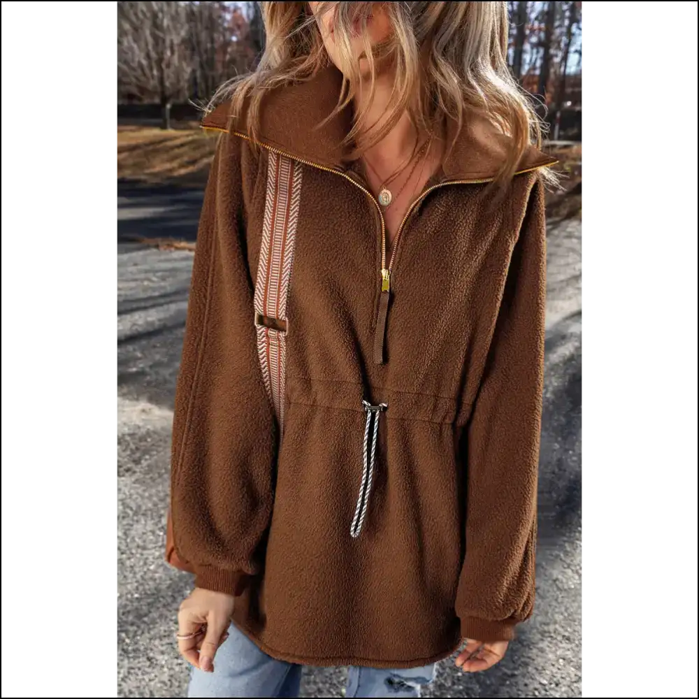 Needful Things: Chic Straw Yellow Quarter Zip Fleece - so Cozy! 💛 - s - Sweatshirts & Hoodies on Sale Worldwide Shipping