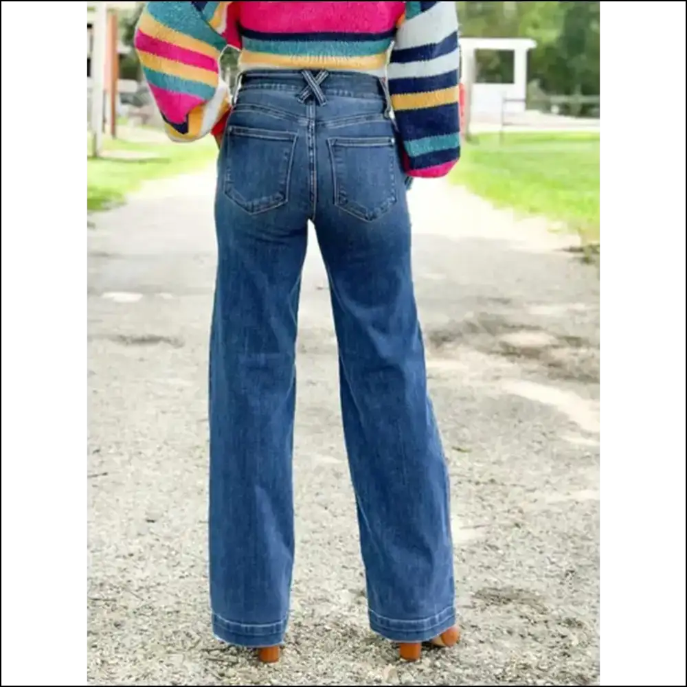 Needful Things Chic Washed Straight Leg Jeans: Because Pants Should Flatter! ππ - Jeans on Sale Worldwide Shipping