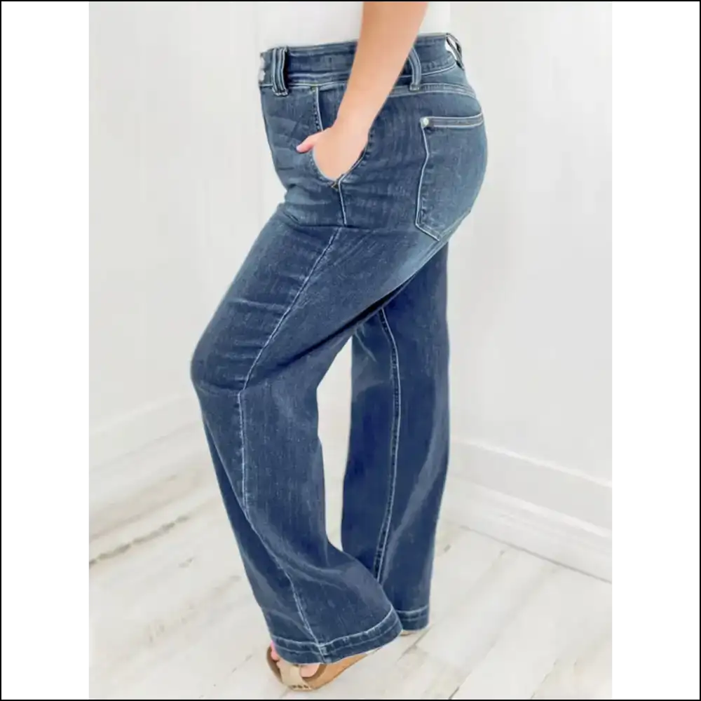 Needful Things Chic Washed Straight Leg Jeans: Because Pants Should Flatter! ππ - Jeans on Sale Worldwide Shipping