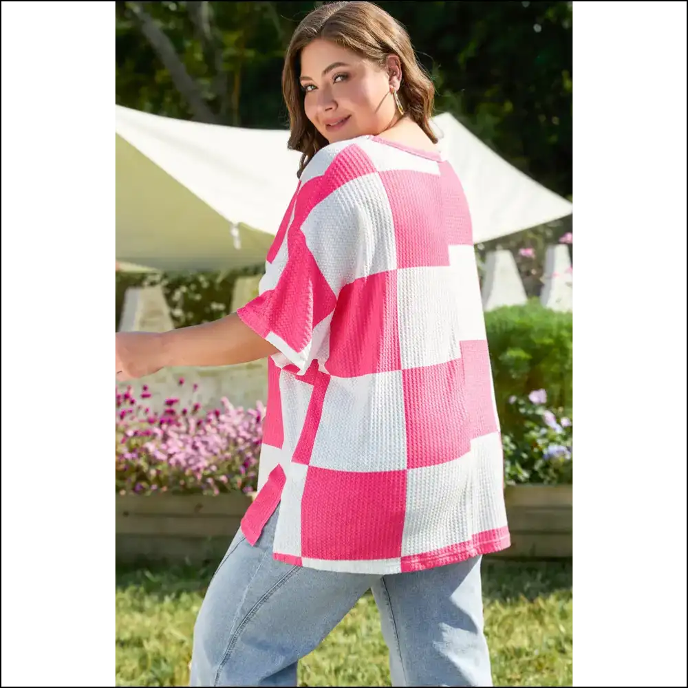 Needful Things: Chic White Checkerboard Tee (finally Fabulous!) 😜 - Plus Size Tops on Sale Worldwide Shipping