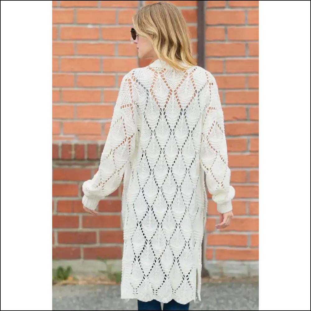 Needful Things Chic White Crochet: Ditch your Therapist Get this Cardigan π - Cardigans on Sale Worldwide Shipping