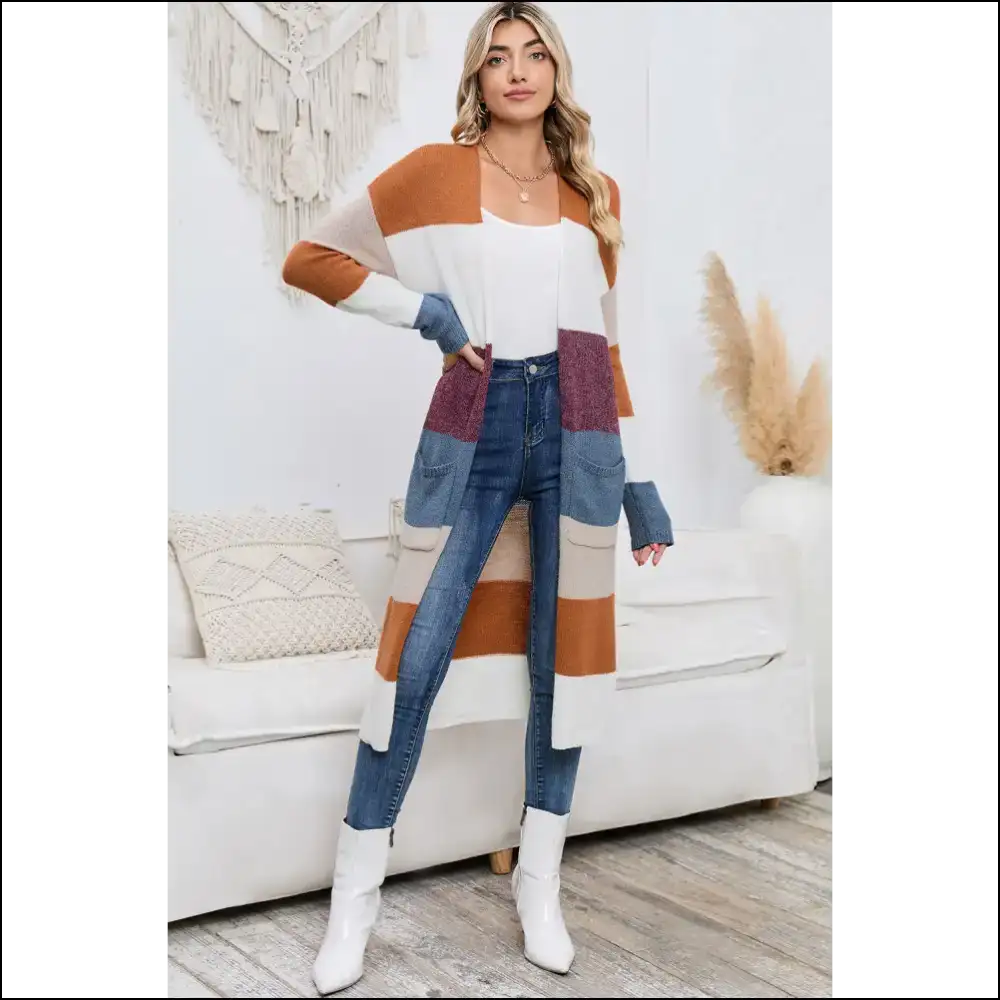 Needful Things: Color Block Cardigan – Hug! 🌈knitted Rainbows! - Multicolor / s - Cardigans on Sale Worldwide Shipping