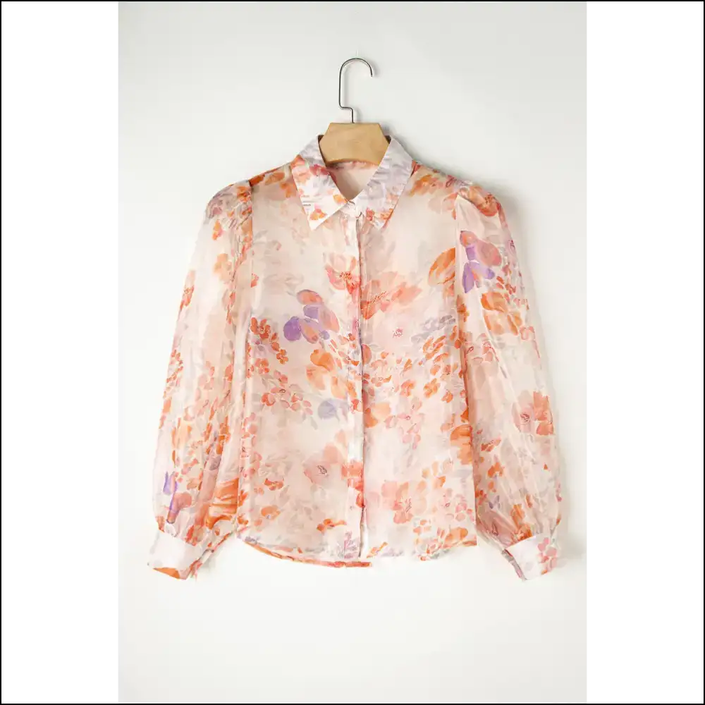 Needful Things: Floral Print Balloon Sleeve Shirt β so Flouncy Itβs Fabulous! πΈπ - Blouses on Sale Worldwide Shipping