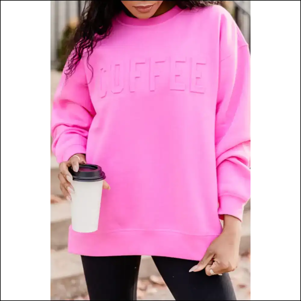 Needful Things: Fueled by Coffee Slaying in Drop Shoulder Sweatshirts ☕ - Bonbon / s - & Hoodies on Sale Worldwide Shipping