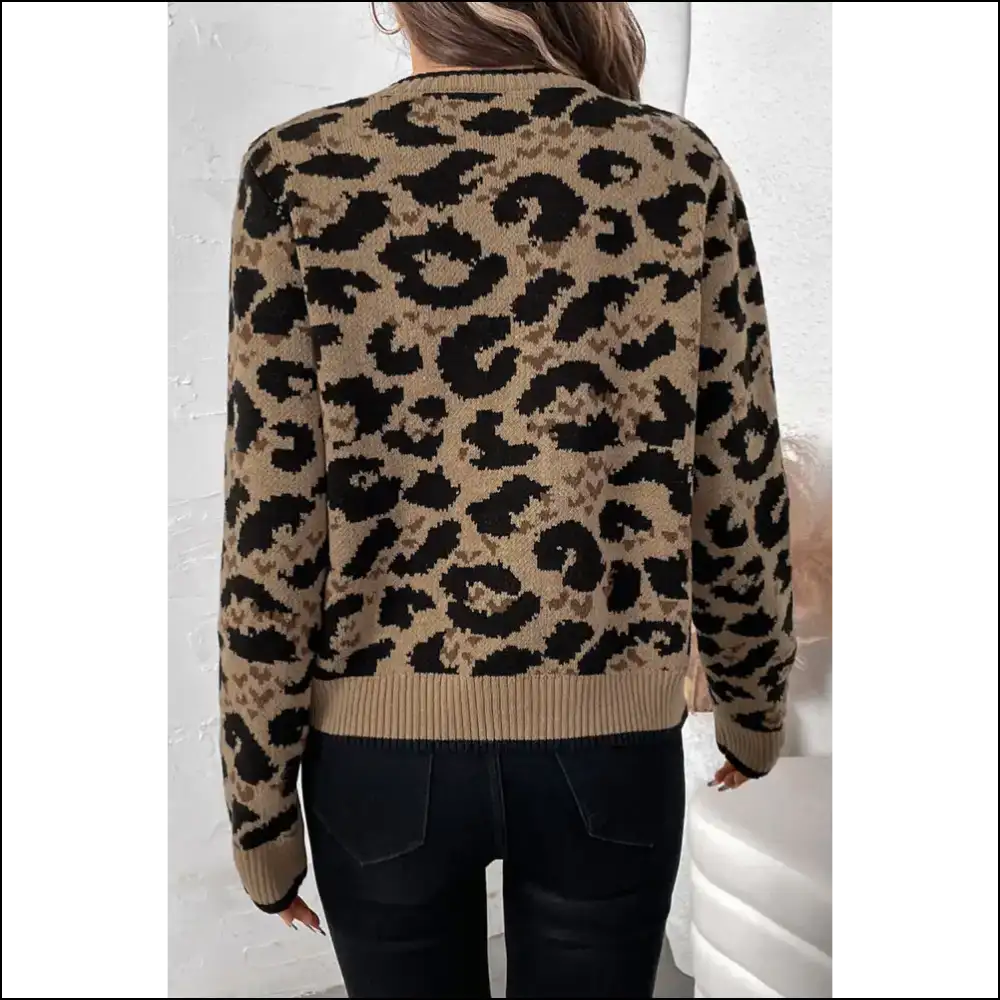 Needful Things: Leopard Print Bow Cardigan - Fierce Brown! 🐆 Down Bitches - Cardigans on Sale Worldwide Shipping