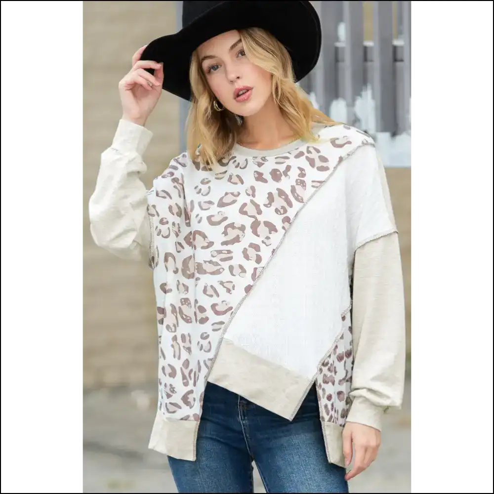 🐆needful Things: Leopard Print Color Block? i Dare You!😜 - Sweatshirts & Hoodies on Sale Worldwide Shipping