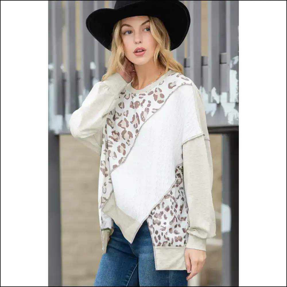 🐆needful Things: Leopard Print Color Block? i Dare You!😜 - Sweatshirts & Hoodies on Sale Worldwide Shipping