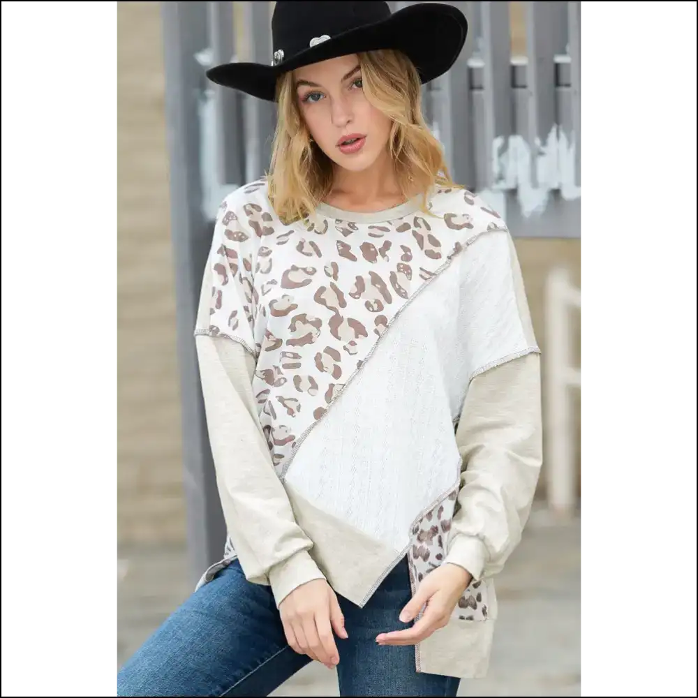 🐆needful Things: Leopard Print Color Block? i Dare You!😜 - s - Sweatshirts & Hoodies on Sale Worldwide Shipping