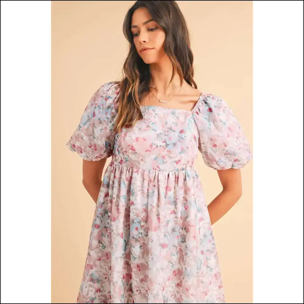 Needful Things: Pink Floral Disaster (but Make it Fashion) 🌸 - Short Dresses on Sale Worldwide Shipping