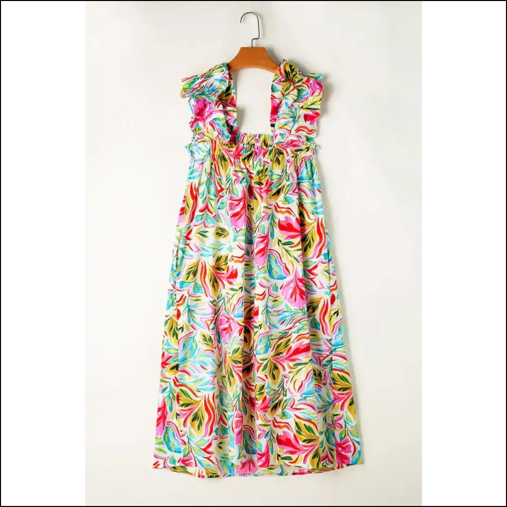 Needful Things: White Floral Print Dress โ Dangerously Chic! ๐ผ - Midi Dresses on Sale Worldwide Shipping