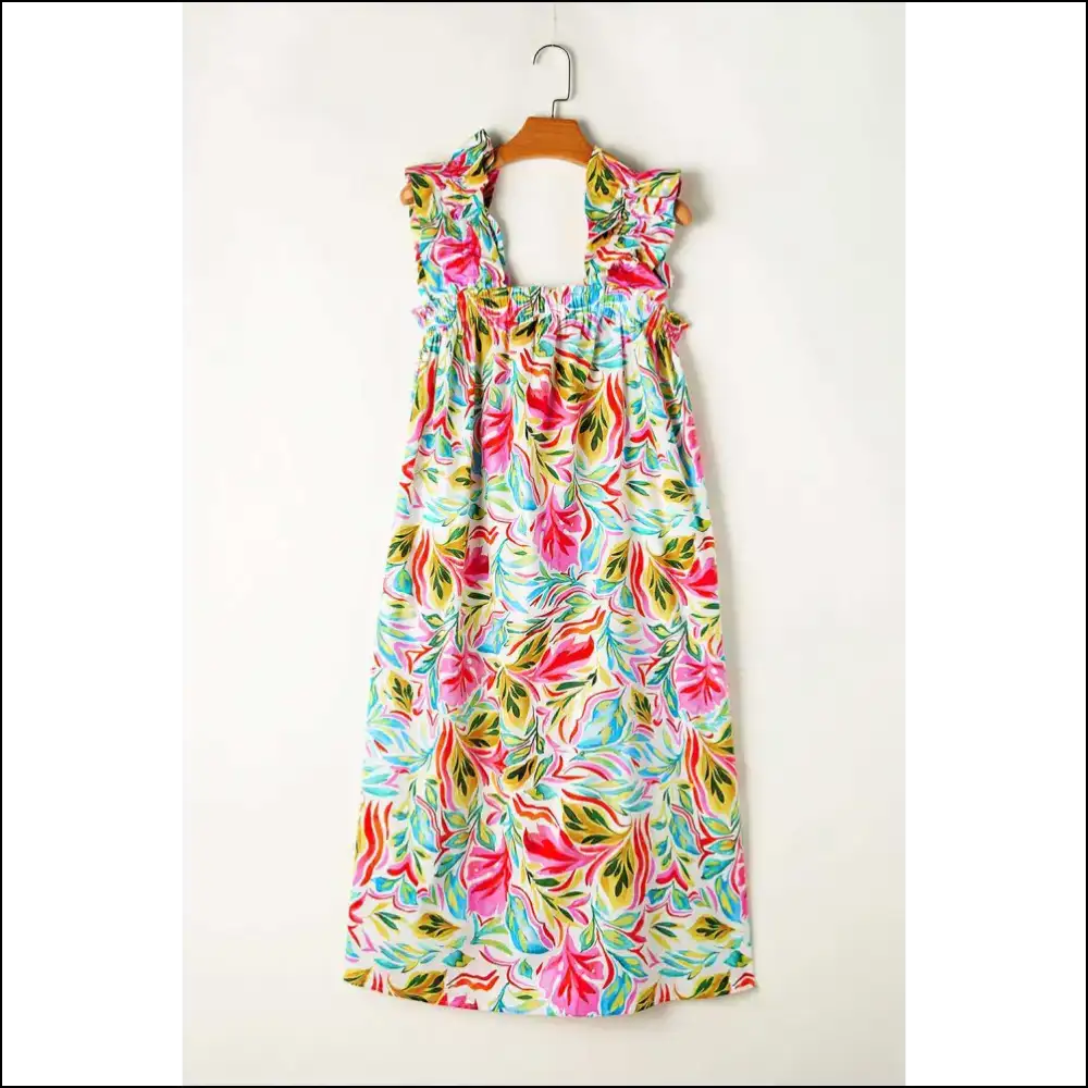 Needful Things: White Floral Print Dress โ Dangerously Chic! ๐ผ - s - Midi Dresses on Sale Worldwide Shipping