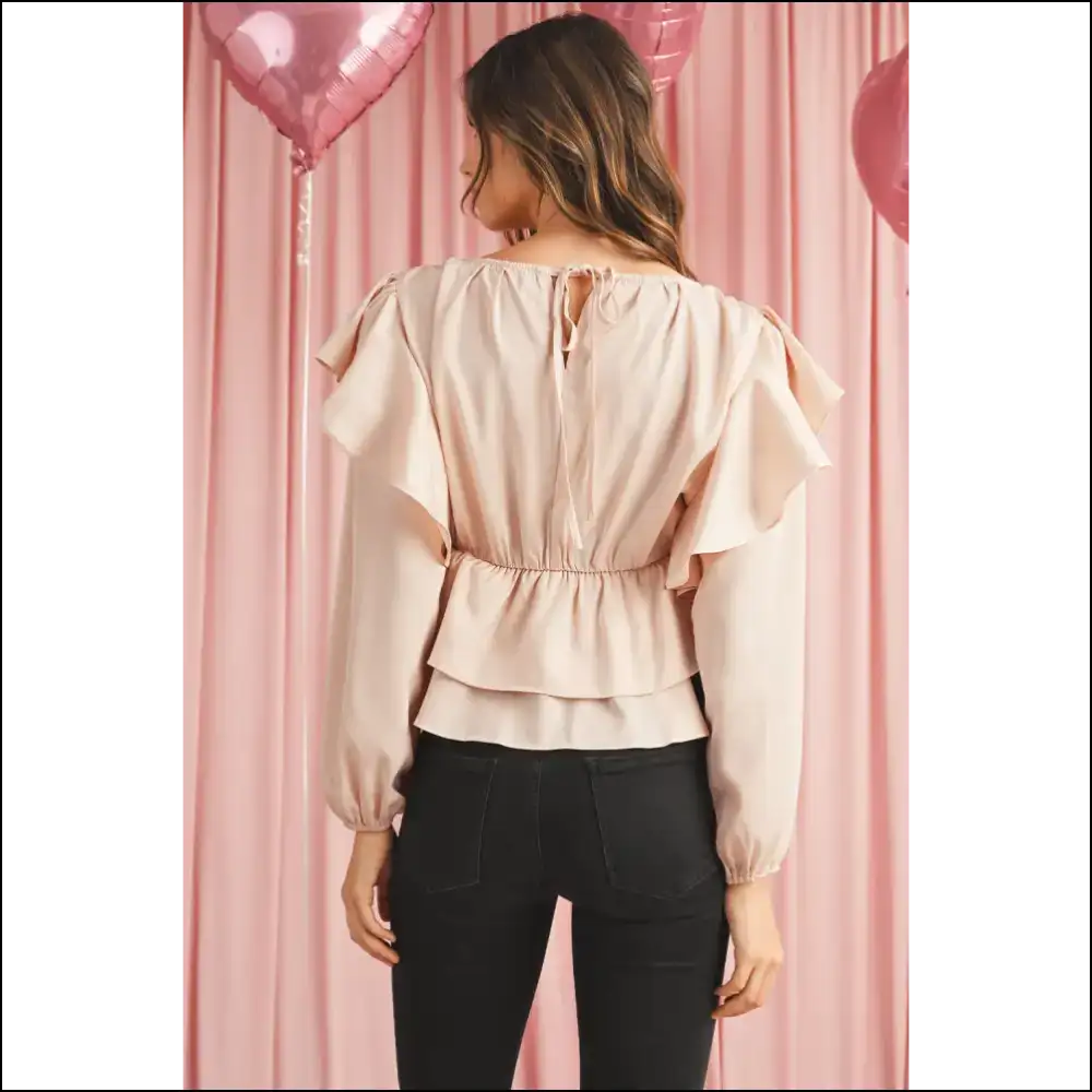 Oatmeal Elegant Satin: Ditch the Keep Satin😇 - Blouses on Sale Worldwide Shipping