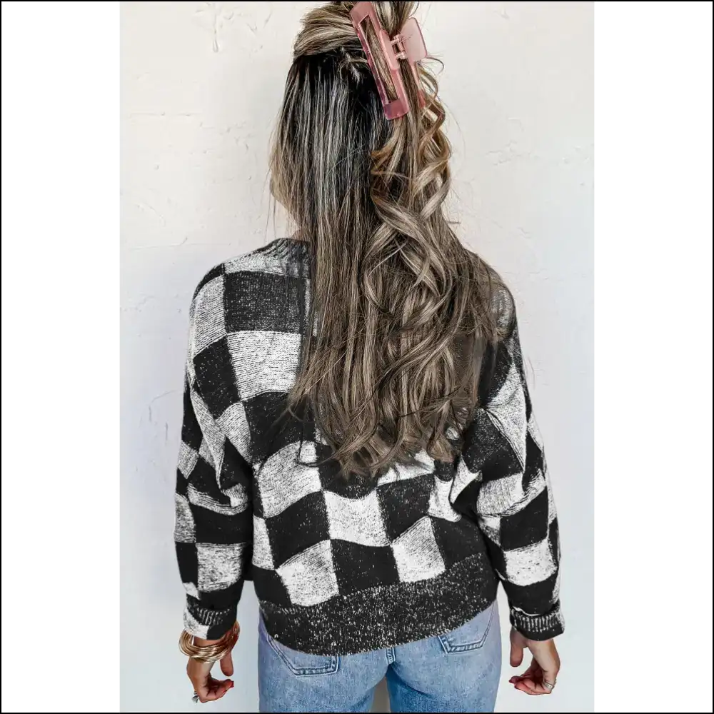 Orange Checkered Cardigan: your Drop Shoulder Bff 🧡 Needful Things - Cardigans on Sale Worldwide Shipping