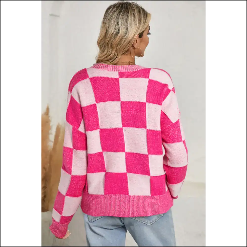 Orange Checkered Cardigan: your Drop Shoulder Bff 🧡 Needful Things - Cardigans on Sale Worldwide Shipping