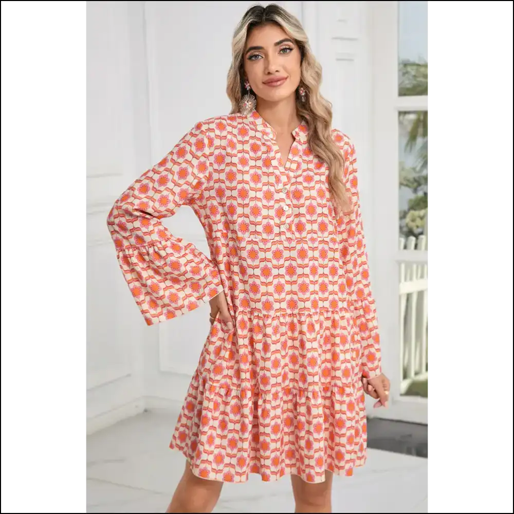 Orange Floral Mini Dress: Needful Things’ ?Oops! I’m Adorable’ 🌼 - Short Dresses on Sale Worldwide Shipping