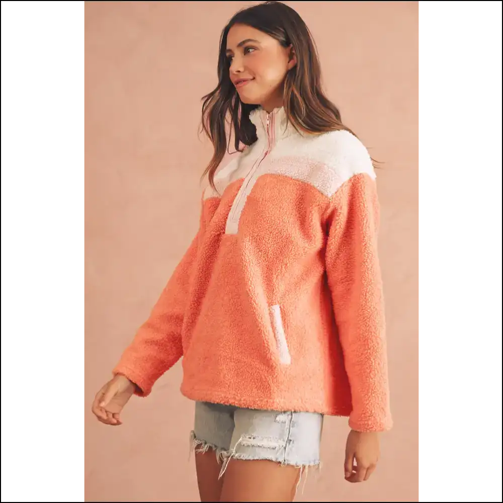 Orange you Glad Found this Vibrant Colorblock Hoodie? π Needful Things! Sweatshirts & Hoodies on Sale Worldwide Shipping