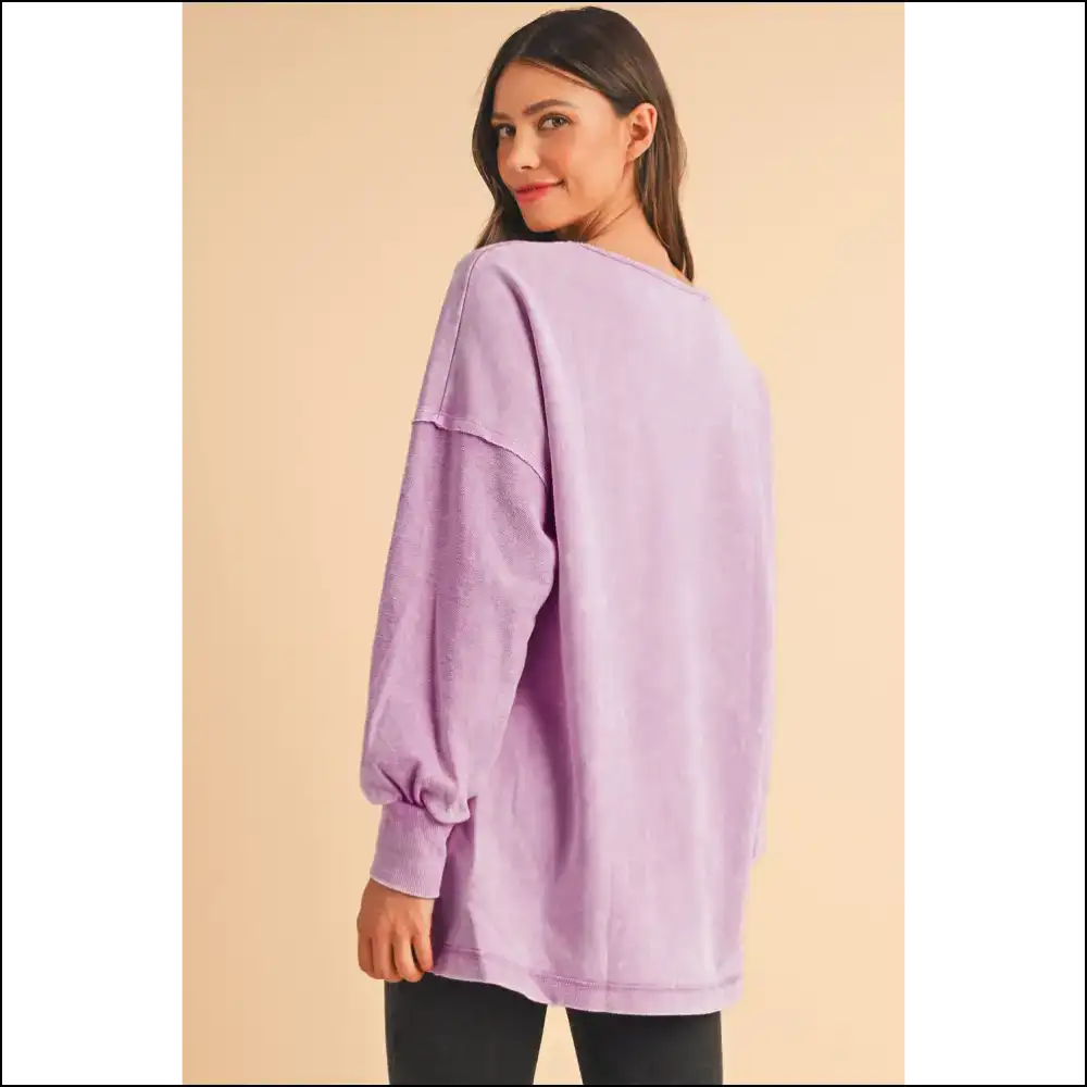 Orchid Petal Oversized Sweatshirt: so Comfy Youll Never Leave the Couch 🌸 - Sweatshirts & Hoodies on Sale Worldwide Shipping