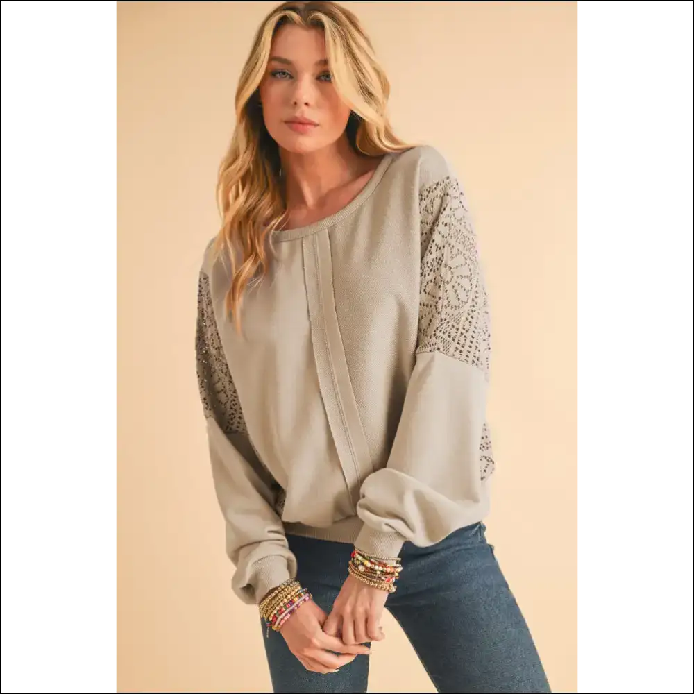 Parchment Crochet Patchwork: Needful Things’ ?Did Grandma Knit This?’ Hoodie 👵 - s - Sweatshirts & Hoodies on Sale Worldwide Shipping