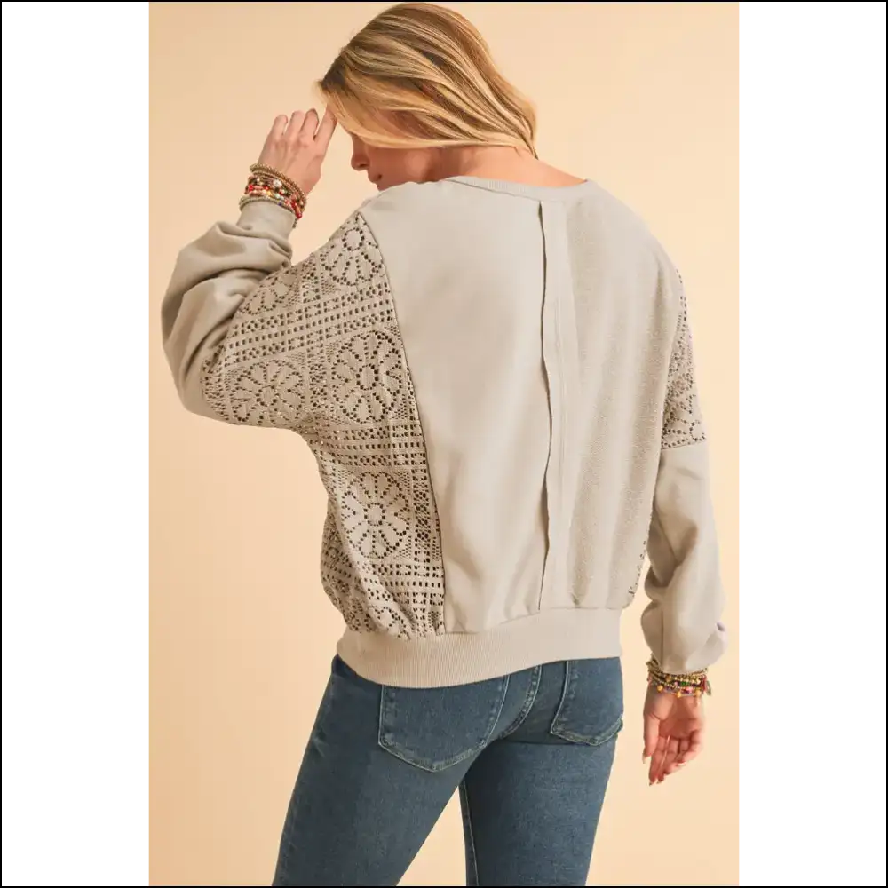 Parchment Crochet Patchwork: Needful Things’ ?Did Grandma Knit This?’ Hoodie 👵 - Sweatshirts & Hoodies on Sale Worldwide Shipping
