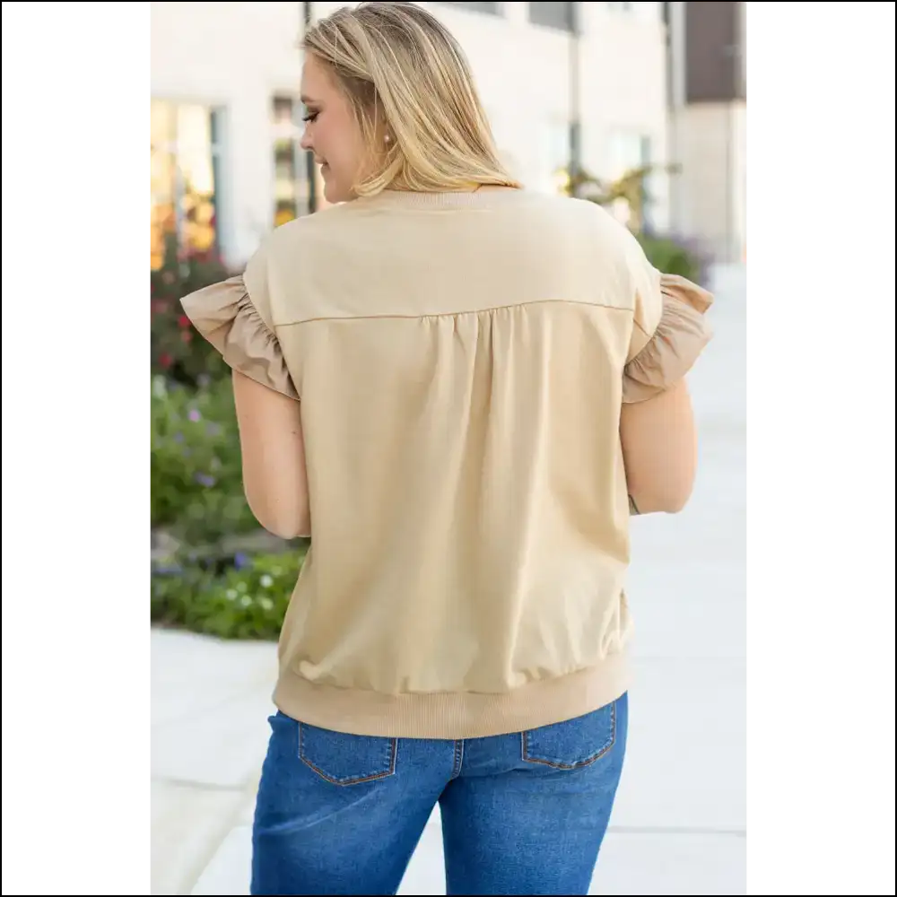 Parchment Ruffle Bowknot: Finally a Top that Loves your Curves! Needful Things. 😜 - Plus Size Tops on Sale Worldwide Shipping