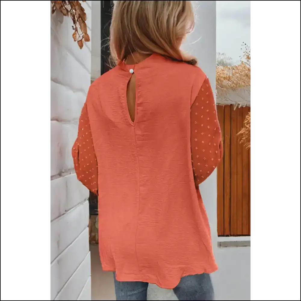 Parchment Swiss Dot: Blouse so Cute Itβs Illegal π - Blouses on Sale Worldwide Shipping