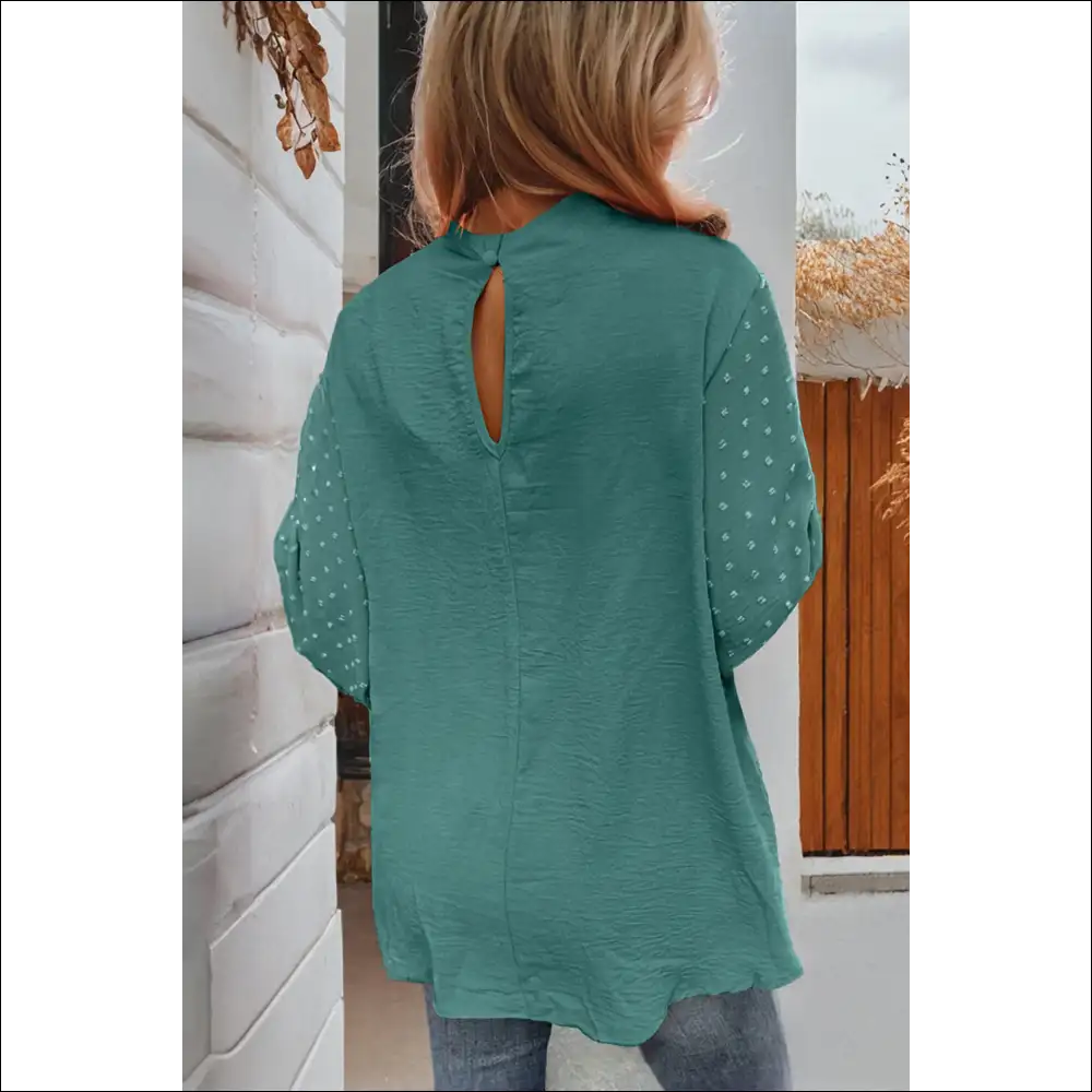 Parchment Swiss Dot: Blouse so Cute Itβs Illegal π - Blouses on Sale Worldwide Shipping
