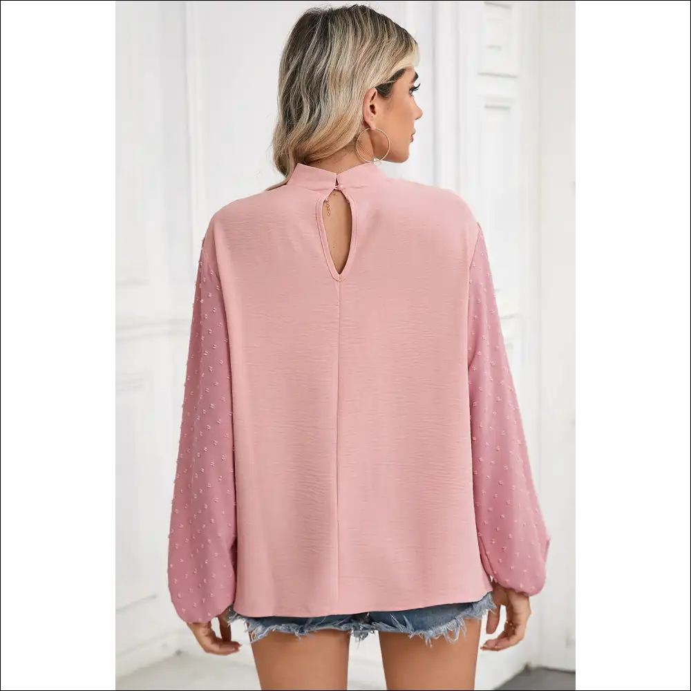 Parchment Swiss Dot: Blouse so Cute Itβs Illegal π - Blouses on Sale Worldwide Shipping